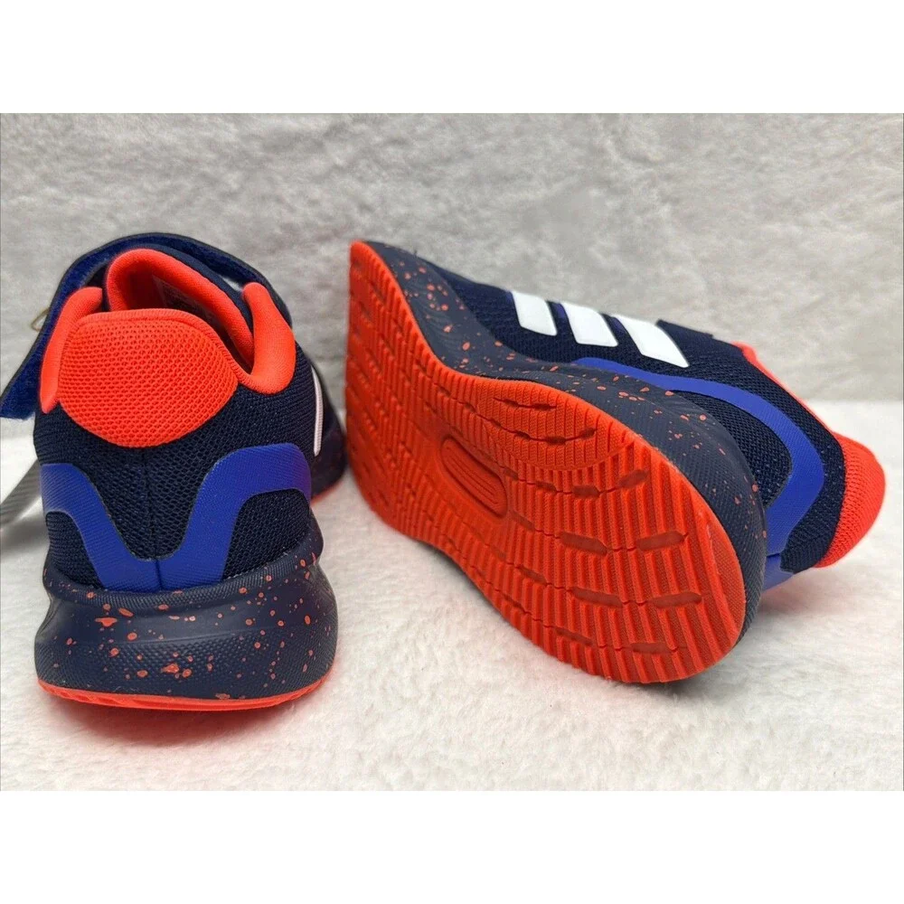 Adidas Runfalcon 5 Kids Size 12 Black Blue Red Running Sneakers